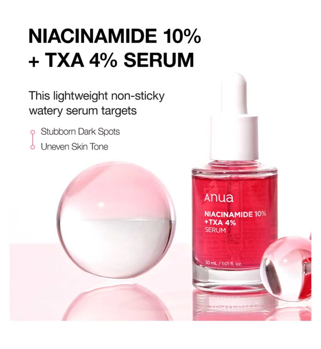 Anua Niacinamide 10% and TXA 4% Serum 30ml