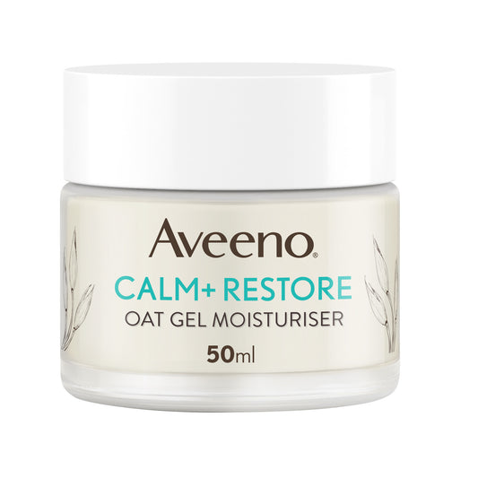 Aveeno Calm + Restore Oat Gel Facial Moisturizer for Sensitive Skin - 50ml