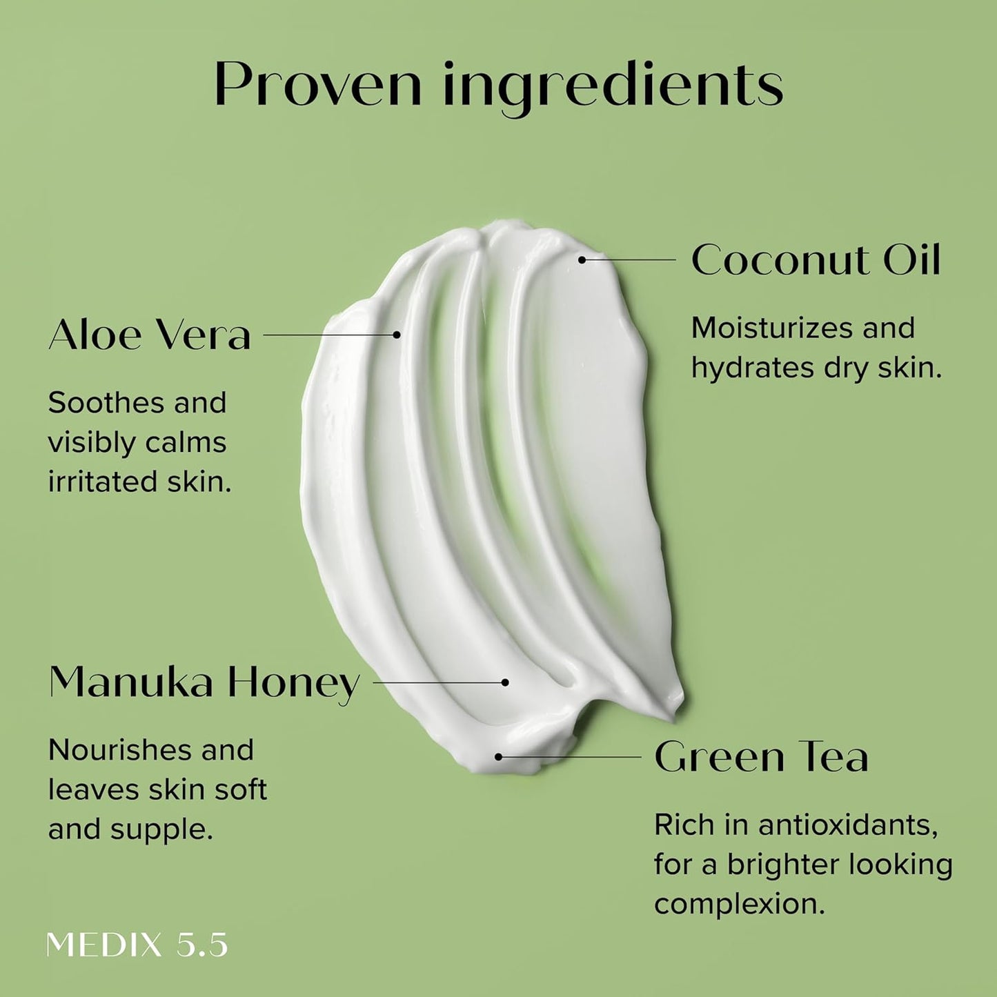 MEDIX 5.5 Body Treatment Cream with Coconut Oil + Manuka Honey