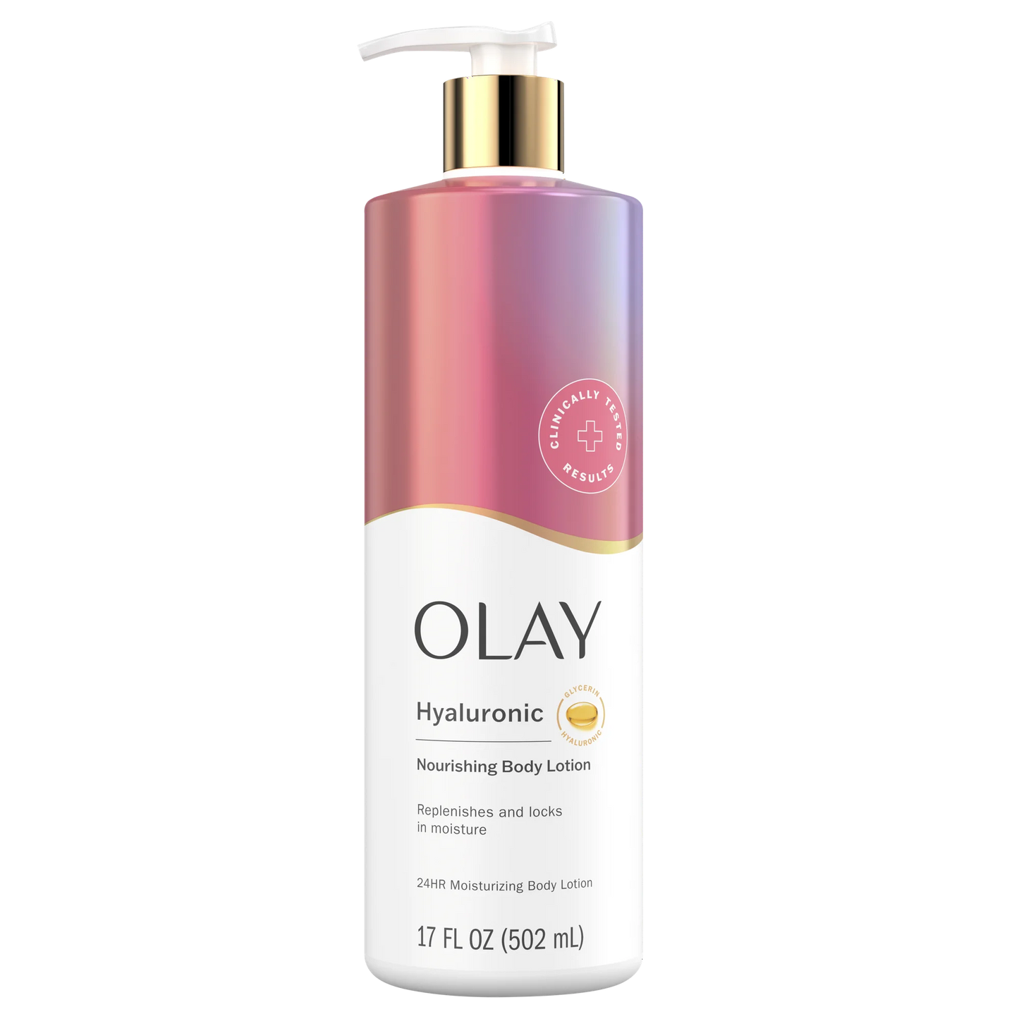 Olay Nourishing & Hydrating Body Lotion with Hyaluronic Acid, 17 fl oz