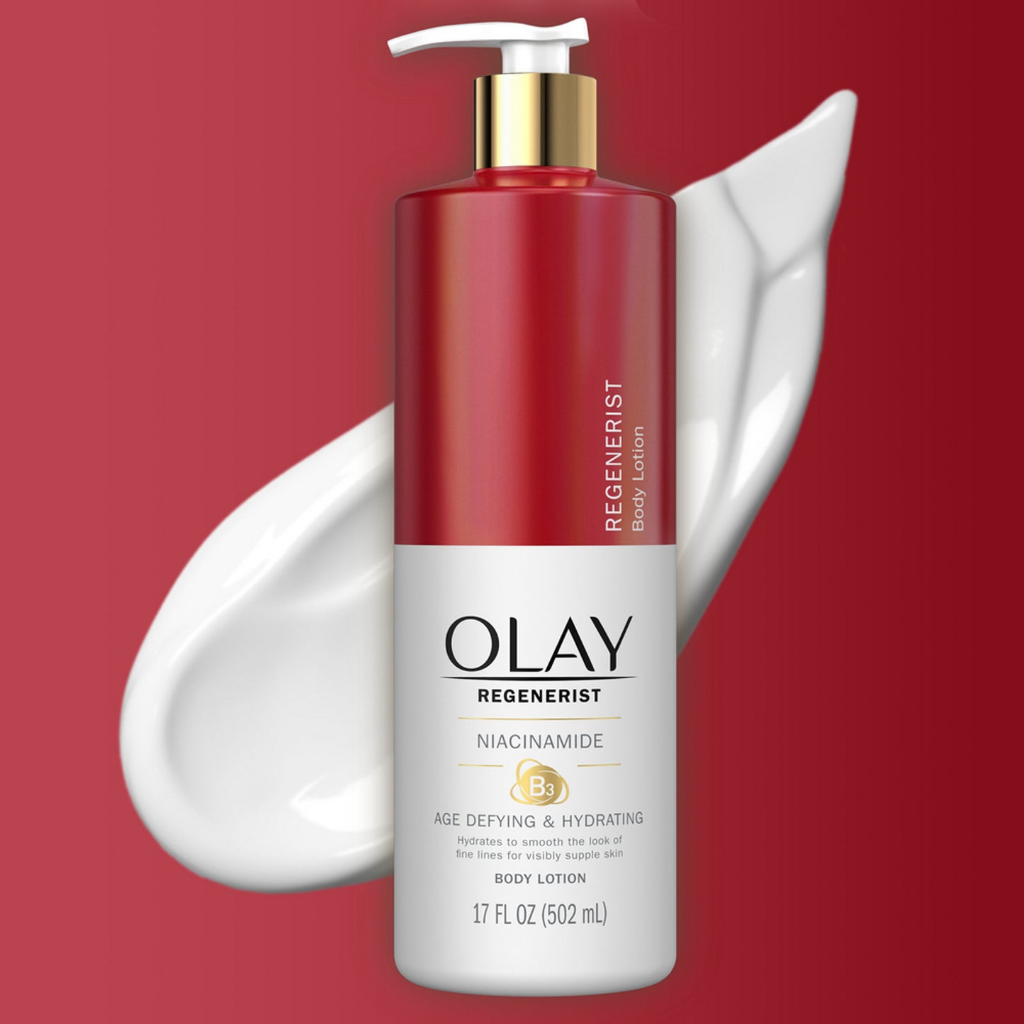 Olay Age Defying & Hydrating Niacinamide Hand and Body Lotion 17 fl oz/502ml