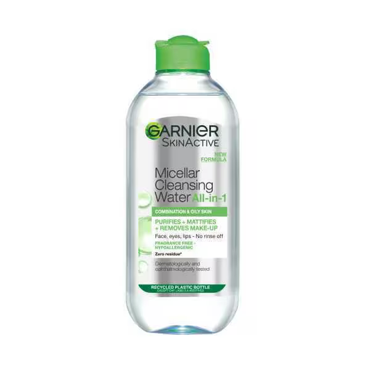 Garnier Micellar Cleansing Water, Makeup Remover for Combination & Oily Skin