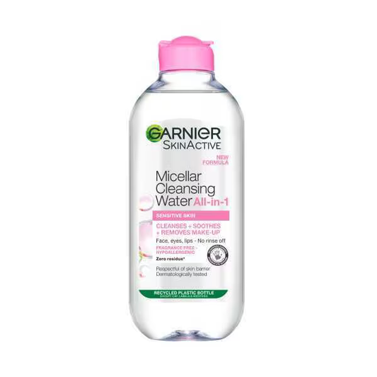 Garnier Micellar Cleansing Water, Makeup Remover for Sensitive Skin